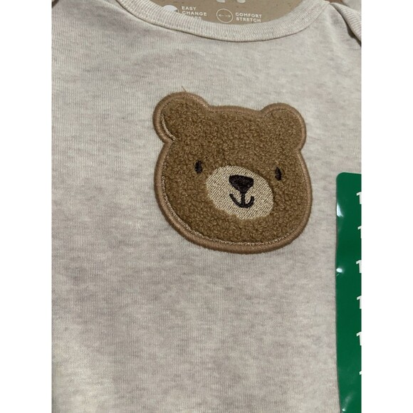 Huggies Baby Wear 4 Piece Layette Set 18M Easy Change Snaps 100% Organic Cotton - Picture 3 of 7